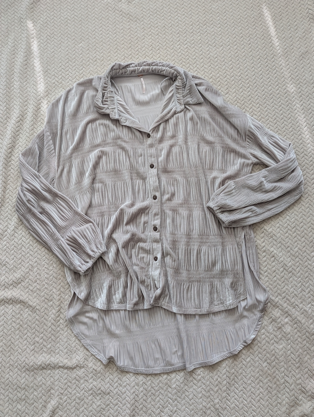 Free People Grey My Best Top - Picture 2 of 3
